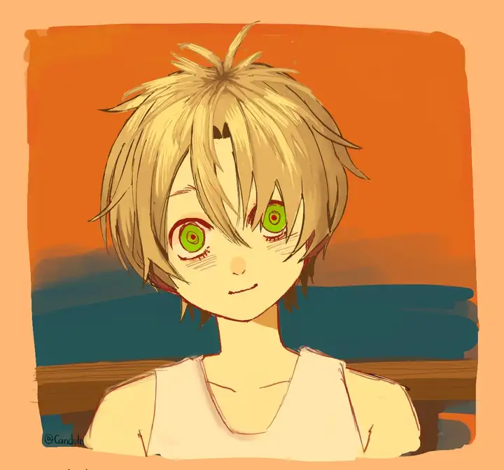 Tovagh, a blond-haired teenager, stands on a cliff overlooking the sea.